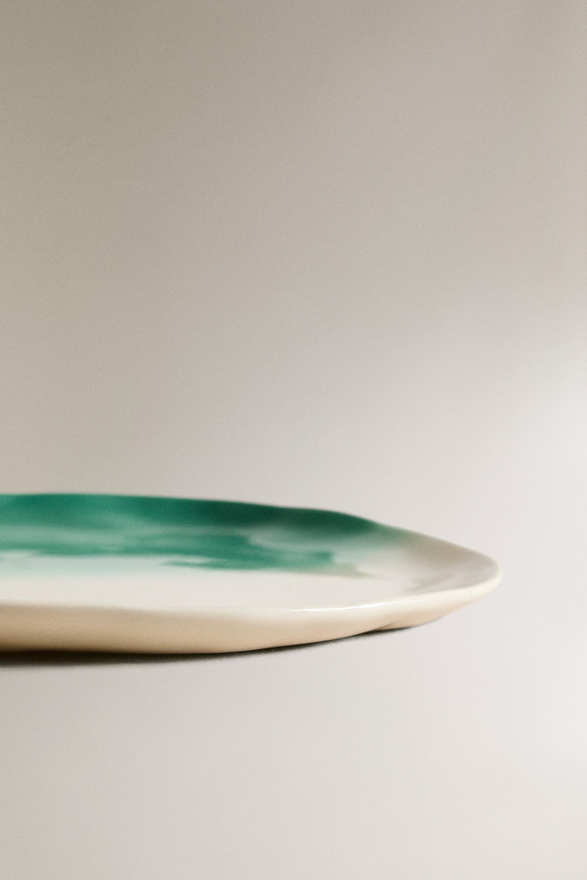 ASSIETTE À DESSERT GRÈS DÉGRADÉ X COLLAGERIE